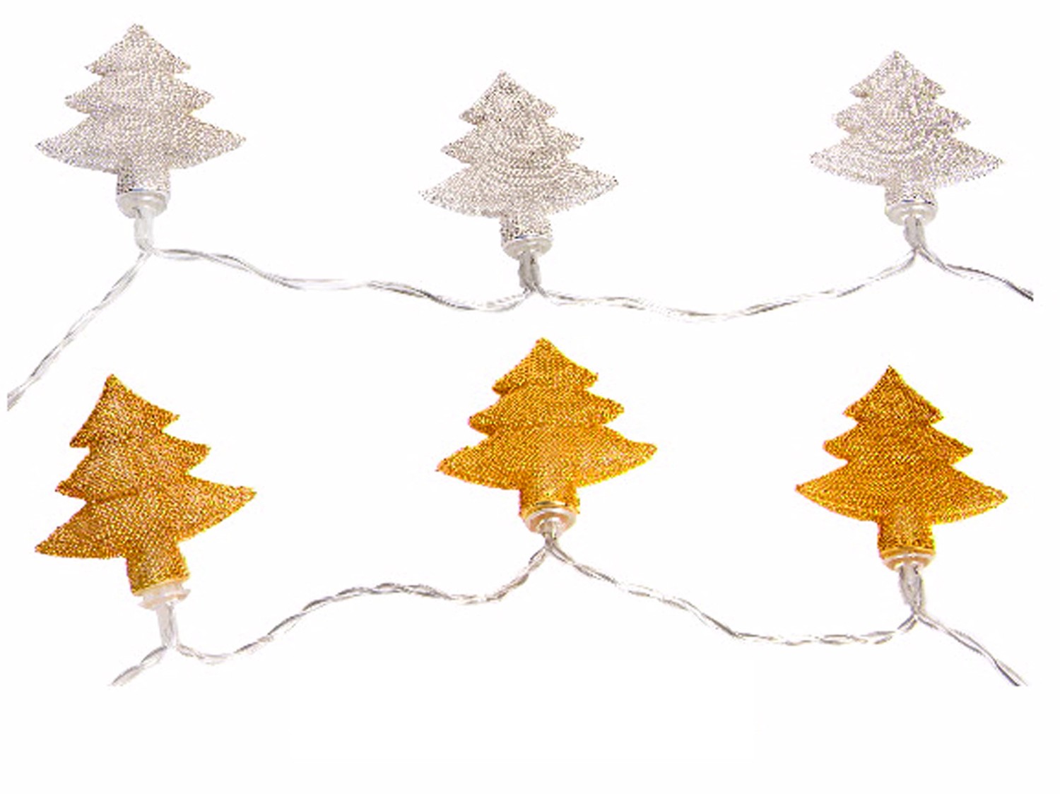 GUIRNALDA LED ÁRBOL NAVIDAD 10 LUCES 150 CM