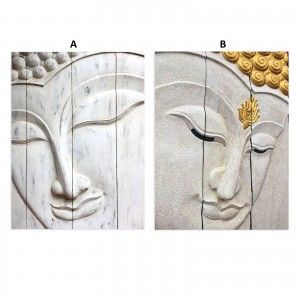 Boîte de fotoimpresión sur toile, monté sur châssis en bois de sapin, le modèle de bouddha