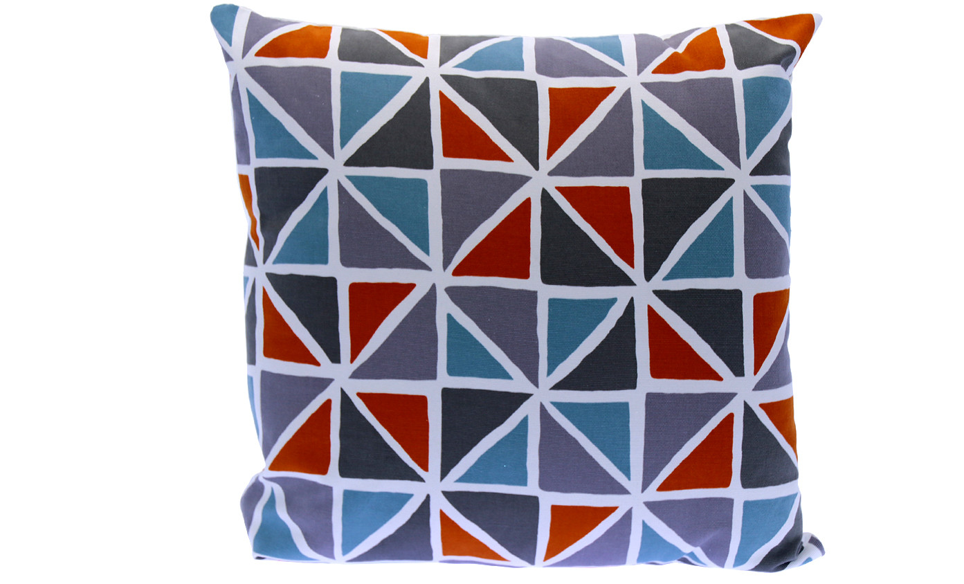 Cushion fabric. Triangles
