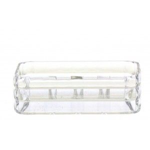 Soap dish is transparent. Acrylic Crystal
