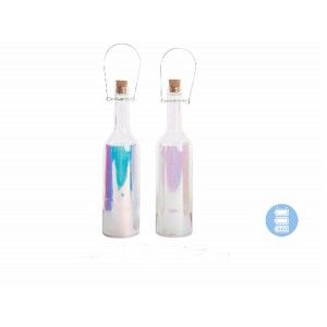 Botella 5 led cristal reflectante