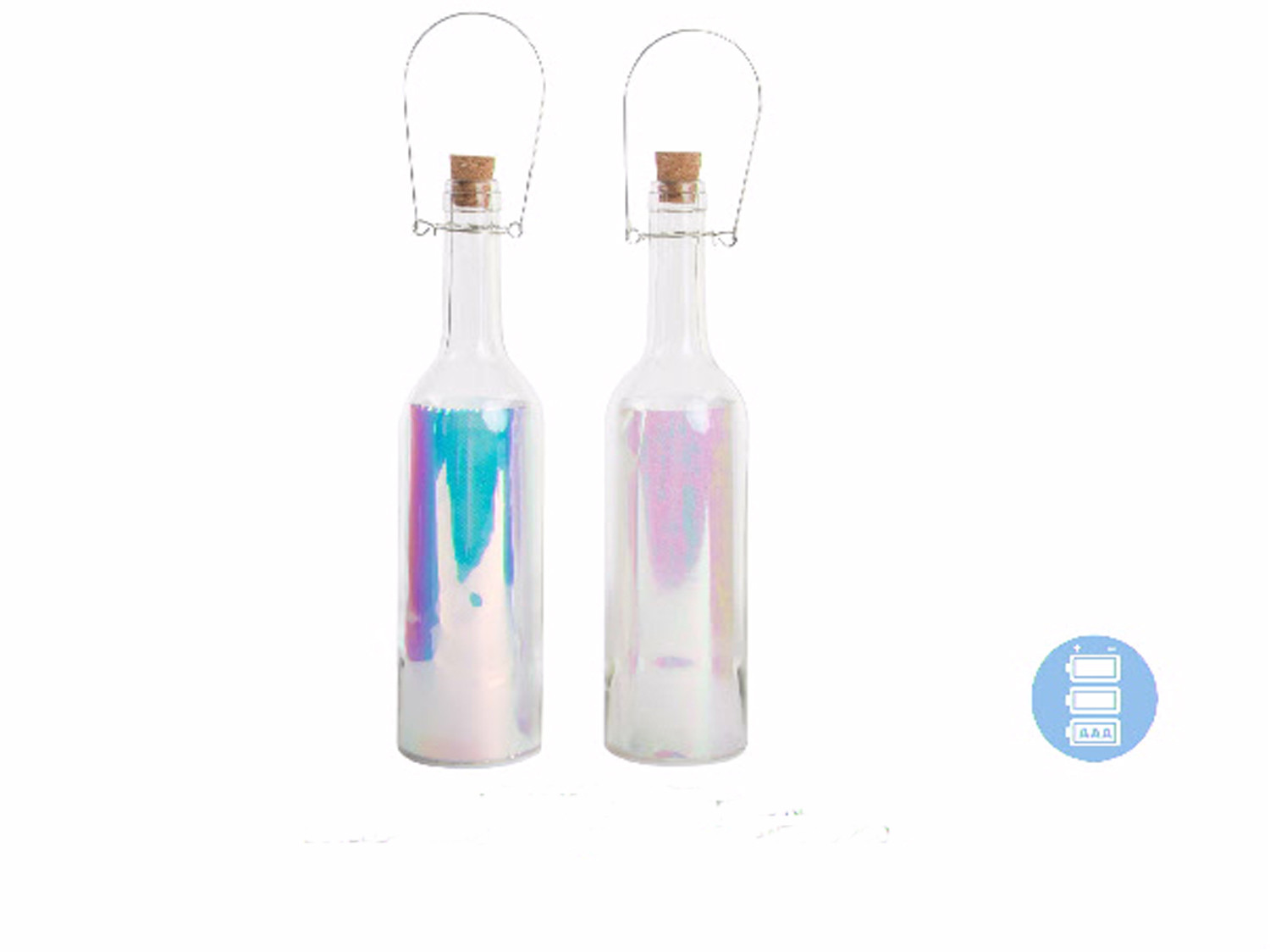 Confezione da 5 led in vetro riflettente