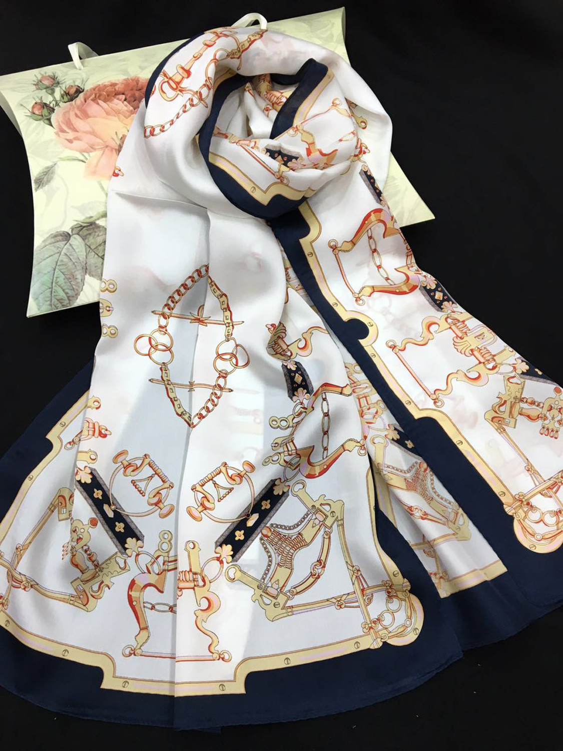 SILK HANDKERCHIEF 100% NATURAL VIWIN & SILK