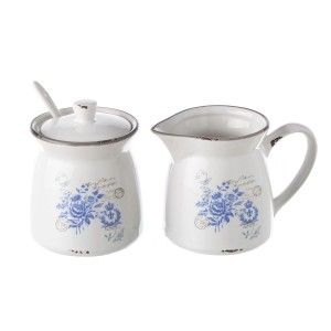Set Azucarero y Jarra Blue con cucharilla