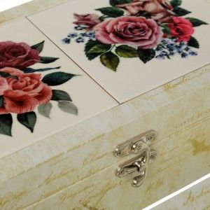 Set di 2 Scatole Modello Bouquet di Ceramica