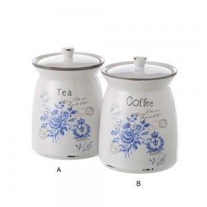 Jars stoneware tea or coffee. 2 models