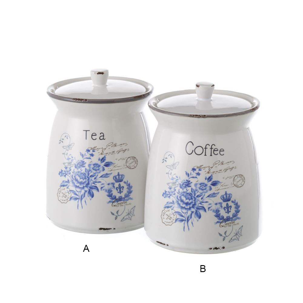 Jars stoneware tea or coffee. 2 models
