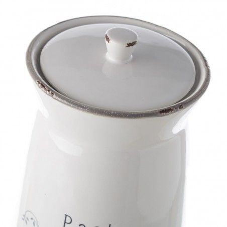 Pot for the Pasta. Stoneware White