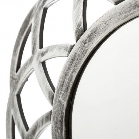 Circular mirror silver made in polypropylene