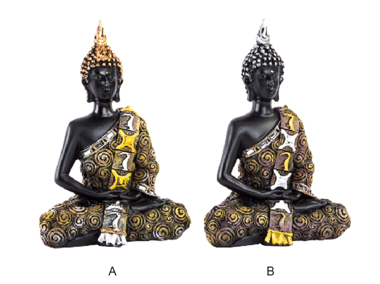 Buddha seduto in Resina. 2 Modelli