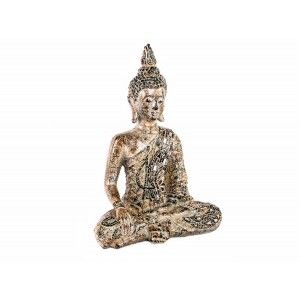 Figure of Buddha in Resin. Color Aged