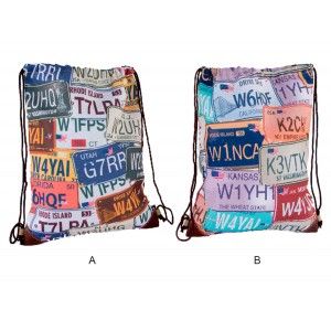 Mochila de Poliéster Modelo Matrículas