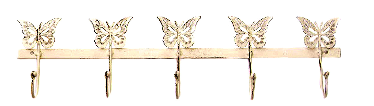 Coat rack Wall Metal. Butterfly