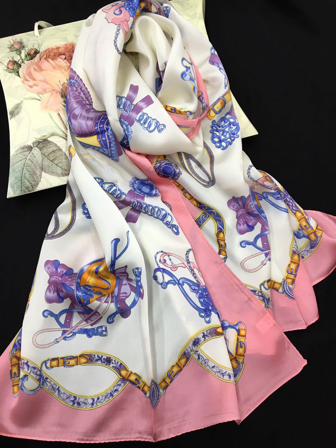 FAZZOLETTO DI SETA, 100% NATURALE VIWIN & SILK