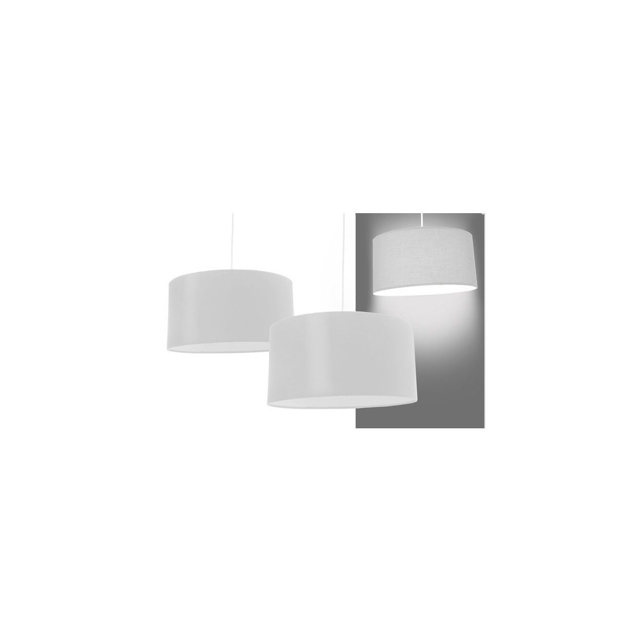 Lamp ceiling round white