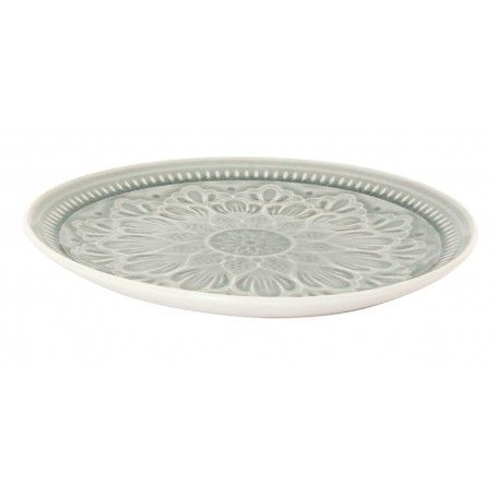 Plato de Cerámica con Decoración en Relieve