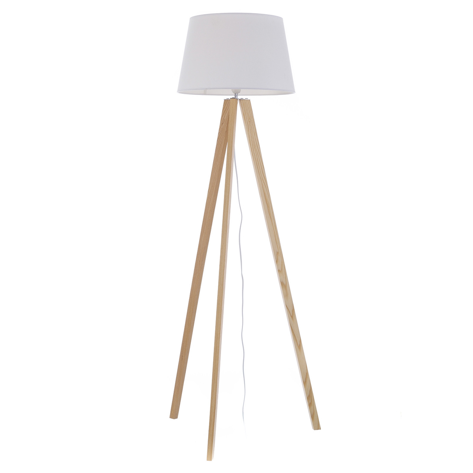 Floor lamp high, and white wood