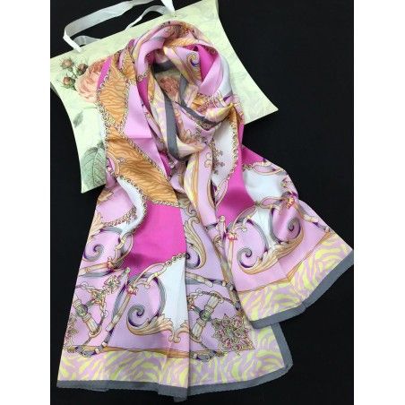 SCARF ORIGINAL SILK - MODERN DESIGN 100% NATURAL VIWIN & SILK