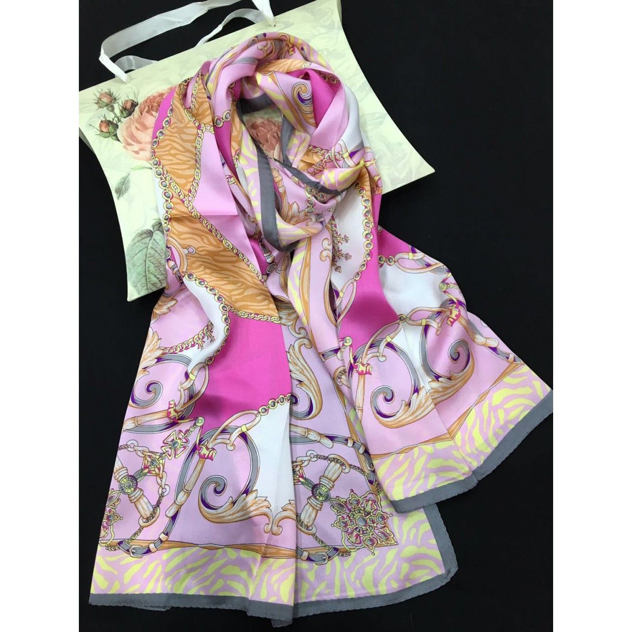 SCARF ORIGINAL SILK - MODERN DESIGN 100% NATURAL VIWIN & SILK