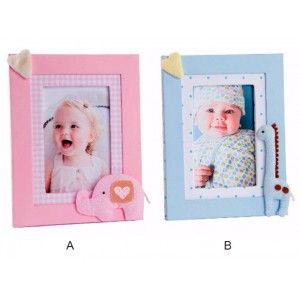 Photo frame made of Fabric and Cardboard animals