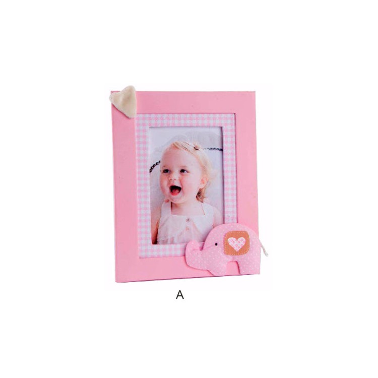 Photo frame made of Fabric and Cardboard animals