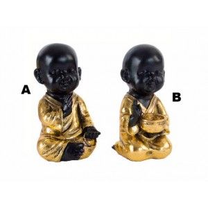 Figure of Buddhist Monk Gold Resin