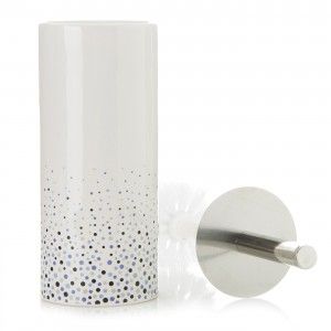Escobillero ceramic "Dots Blue"