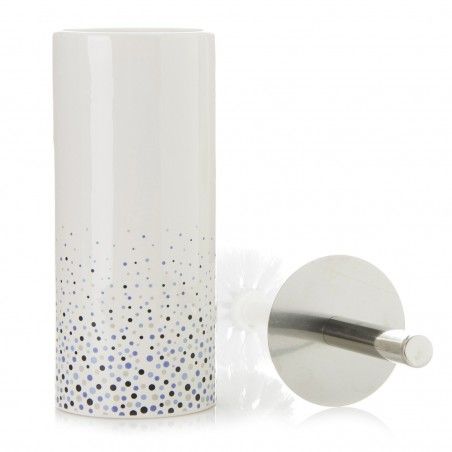 Escobillero ceramic "Dots Blue"
