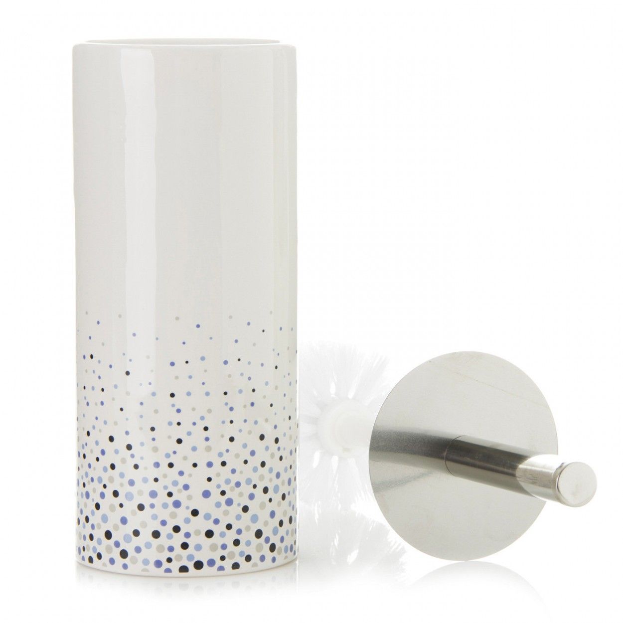 Escobillero ceramic "Dots Blue"