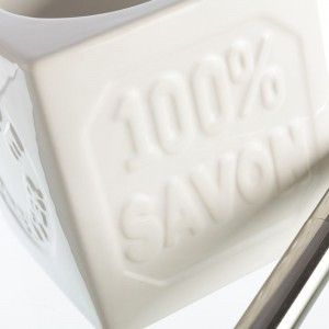 Escobillero creative design white ceramic