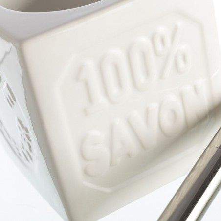 Escobillero creative design white ceramic