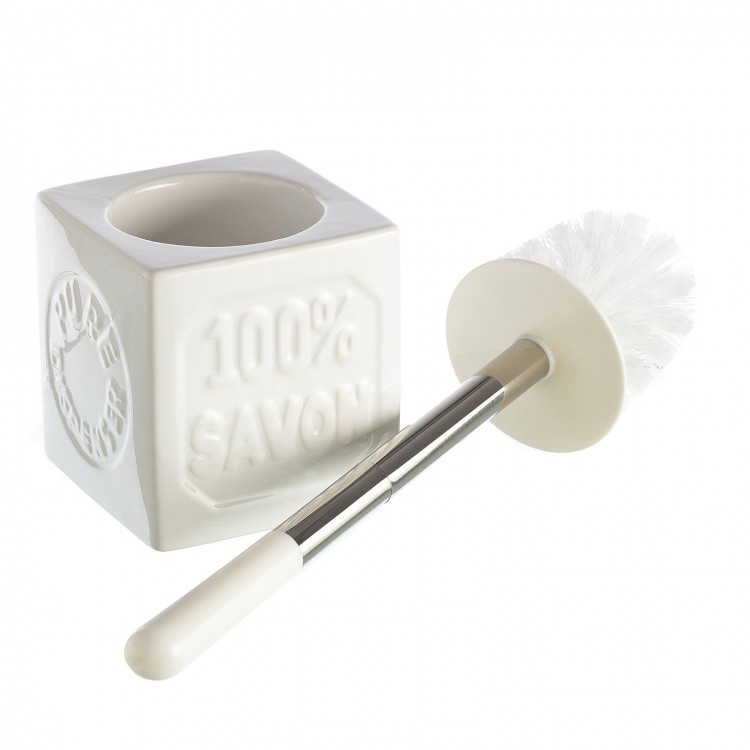 Escobillero creative design white ceramic