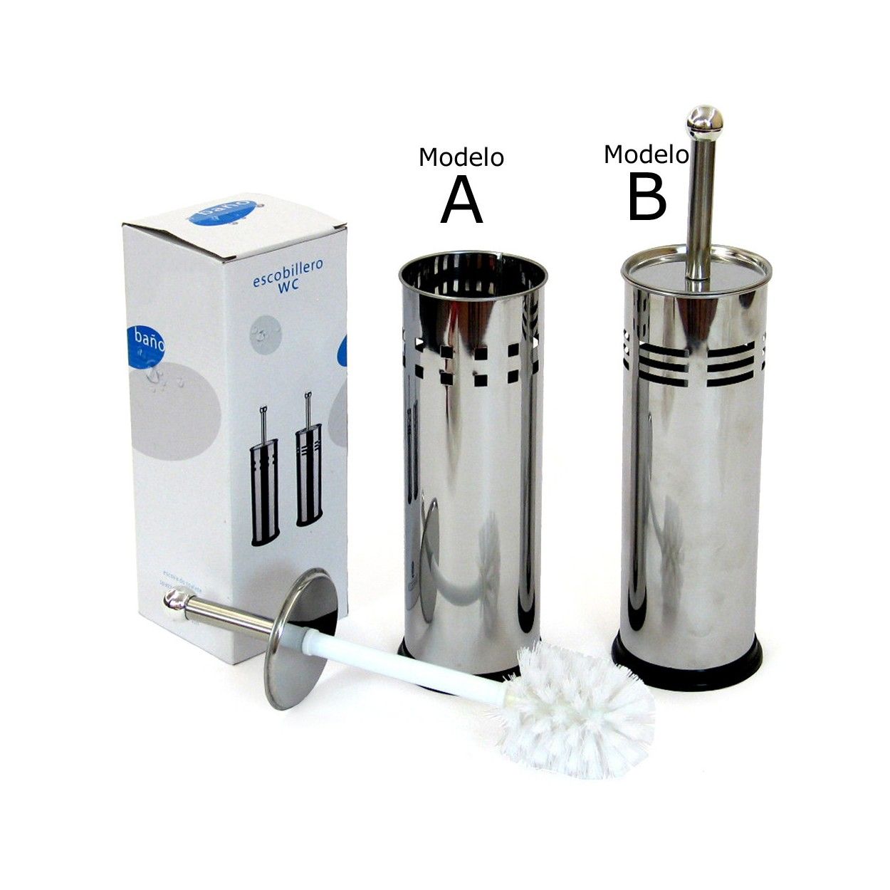 Escobillero moderne en acier inoxydable