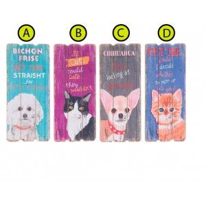 Casella di divertente in legno per cani e gatti