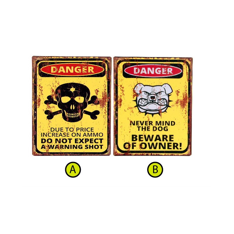 Boîte de métal d'origine Danger