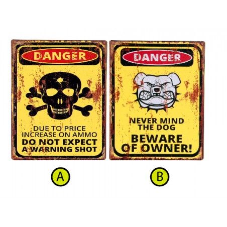 Boîte de métal d'origine Danger