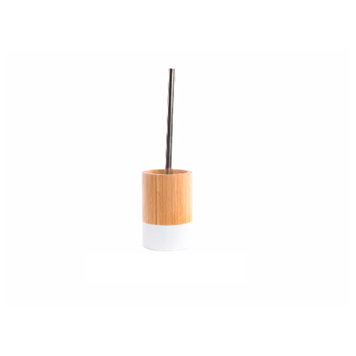 Escobillero original natural bamboo model white