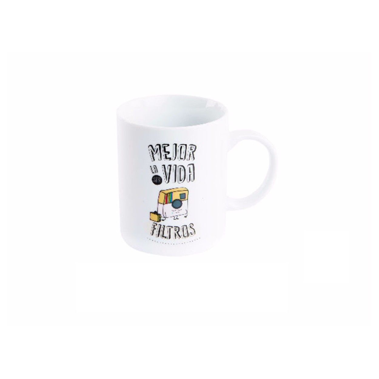 Mug original de porcelana con frase