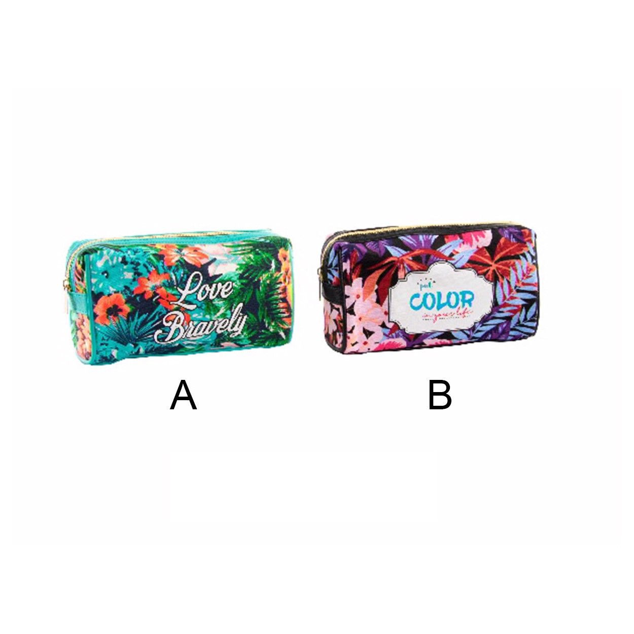 Borsa decori colorati tropicali verdi
