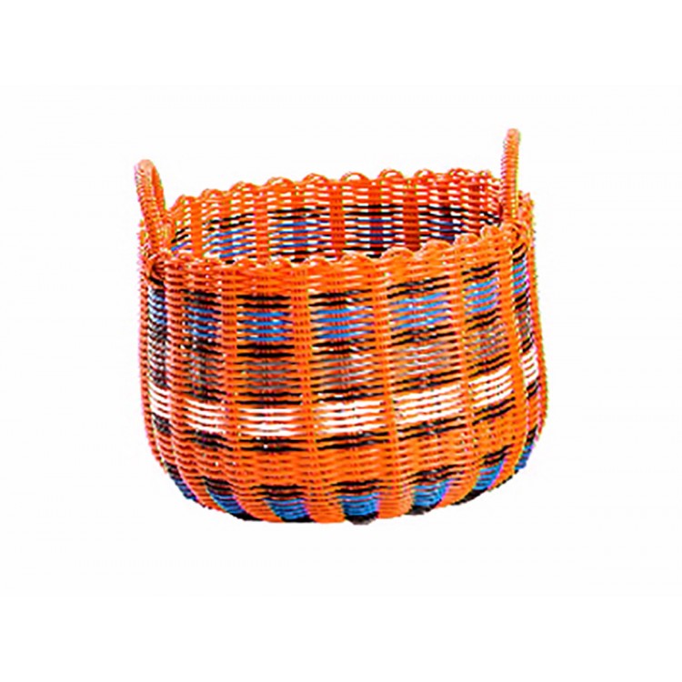 Basket Ethnic design Round with Handles