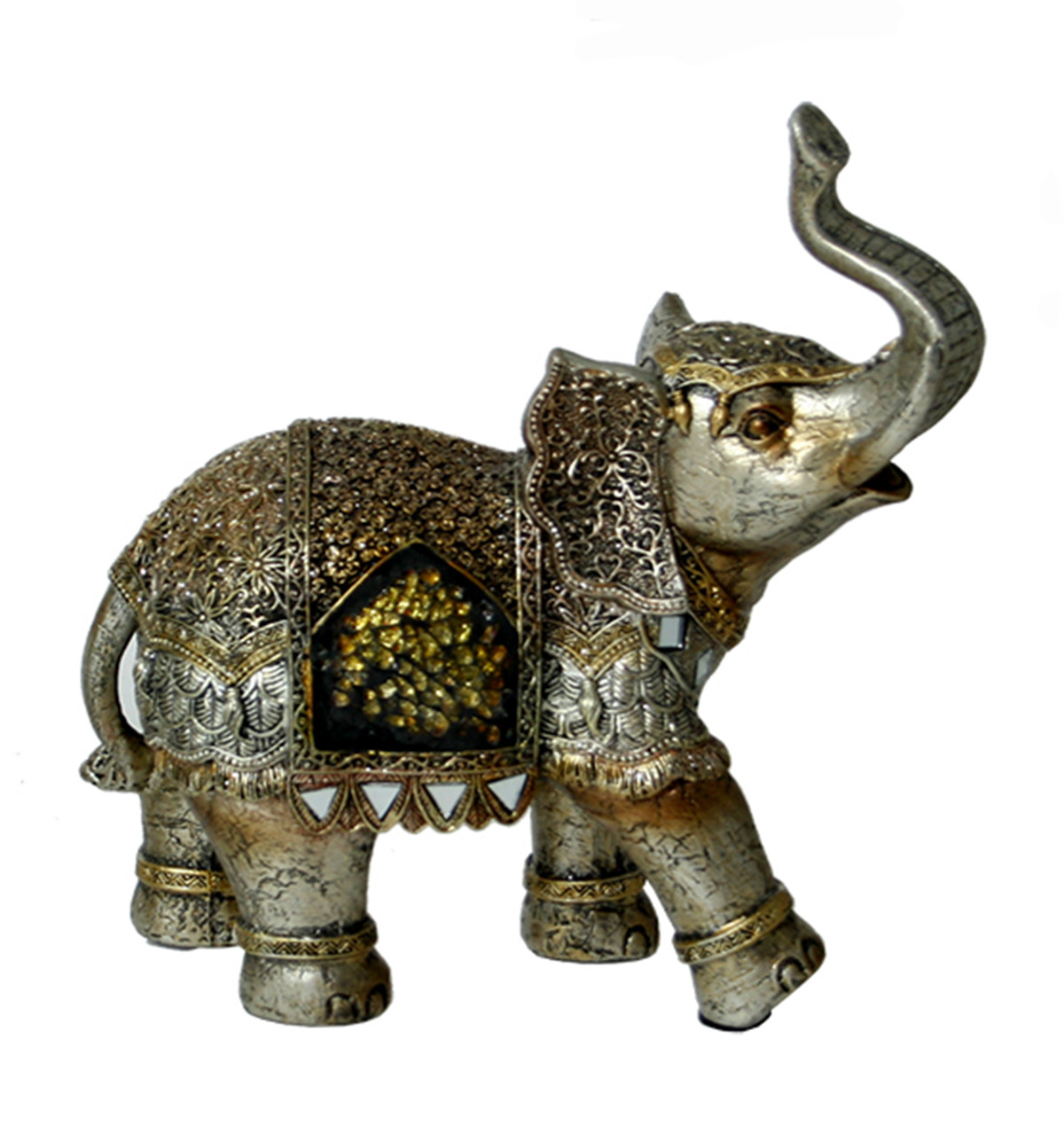 Figura elefante elegante de resina