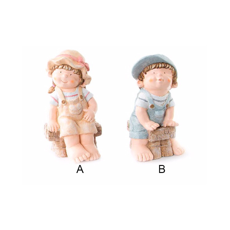 Figura Original de Niño en Fibra de Vidrio