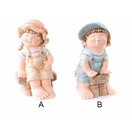 Figura Original de Niño en Fibra de Vidrio