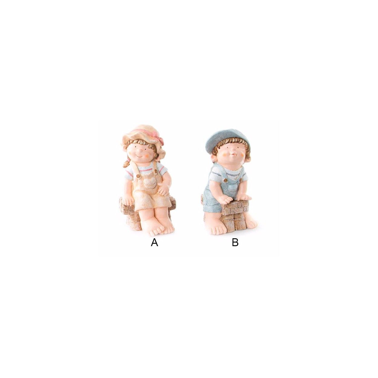 Figura Original de Niño en Fibra de Vidrio