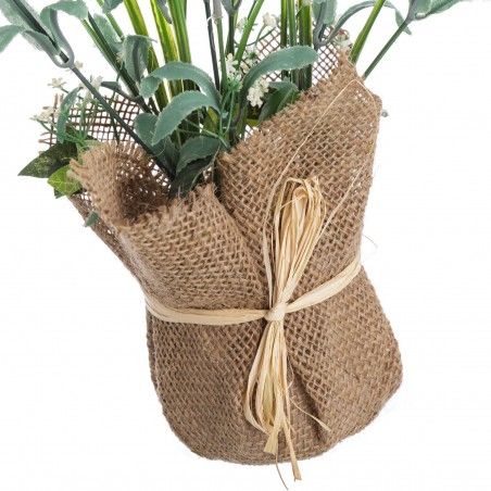 Planta Lavanda Artificial en Tela Natural para Decoración