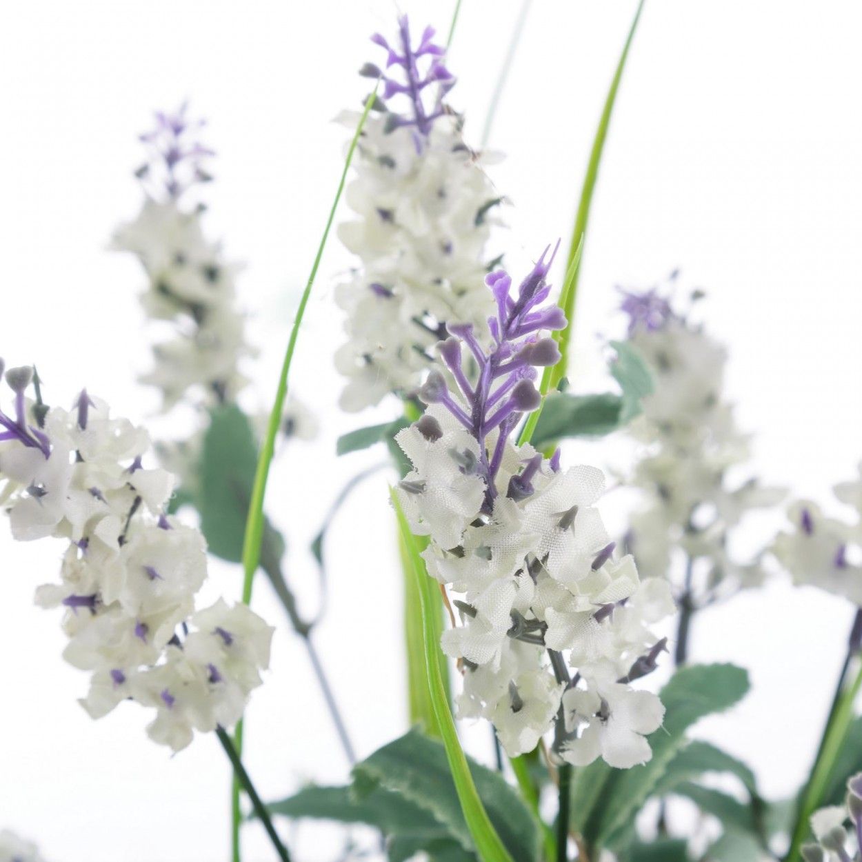 Planta Lavanda Artificial en Tela Natural para Decoración