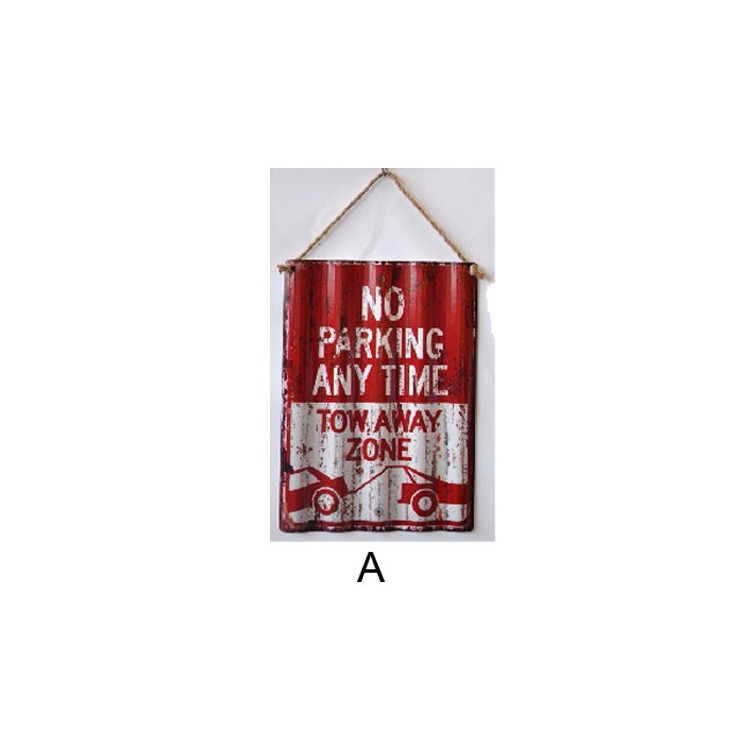 Box Sign Corrugated Metal
