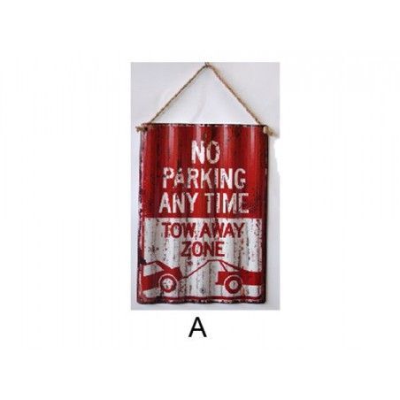 Box Sign Corrugated Metal