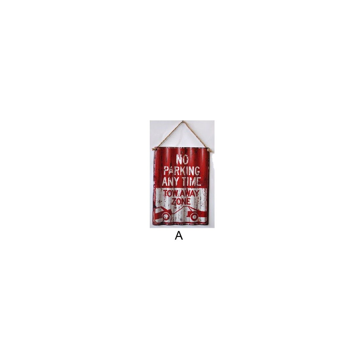 Box Sign Corrugated Metal