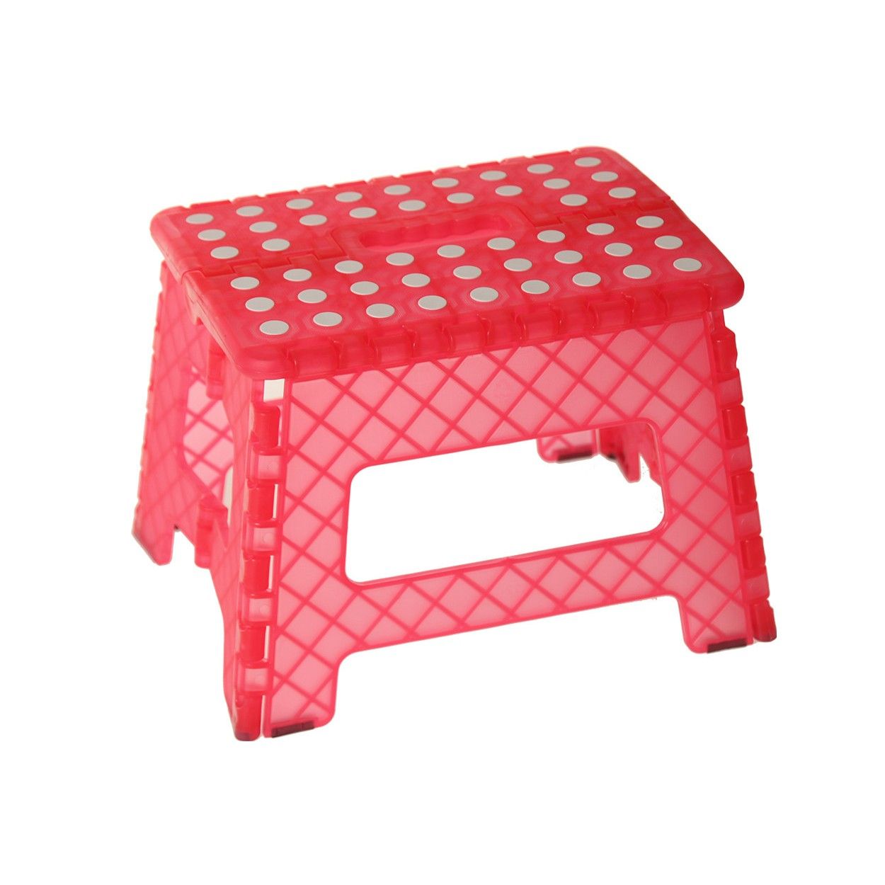 Sgabello pieghevole Design Originale in PVC Rosso